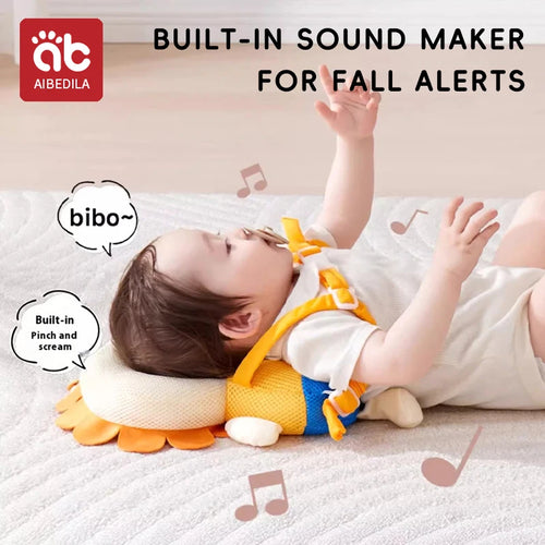 Baby Walkers Head Protection Cushion Animals Plush Pad Adjustable Straps Baby Protective Pad Showering Gift for Toddler Children